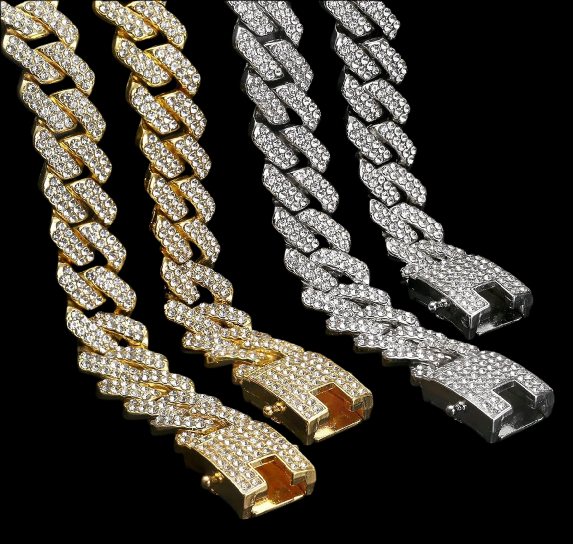 Gold Iced Out Cuban Bracelet