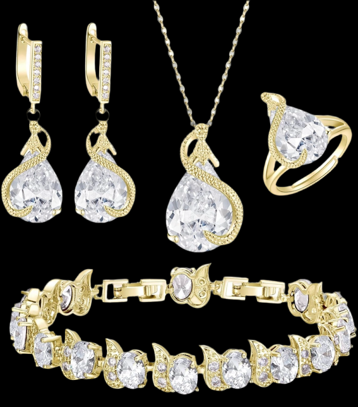 Celestial Swan Gold Set