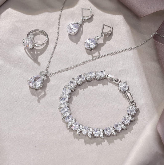 Celestial Swan Silver Set