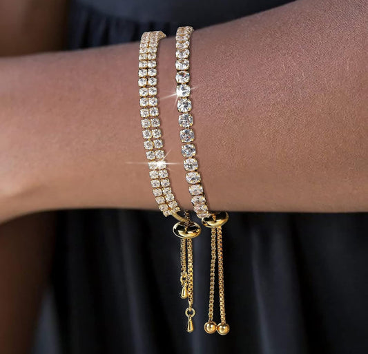 Gold Tennis Bracelet